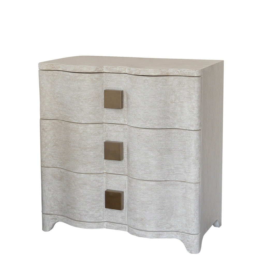 Toile Linen Bedside Chest | Global Views - 7.20053