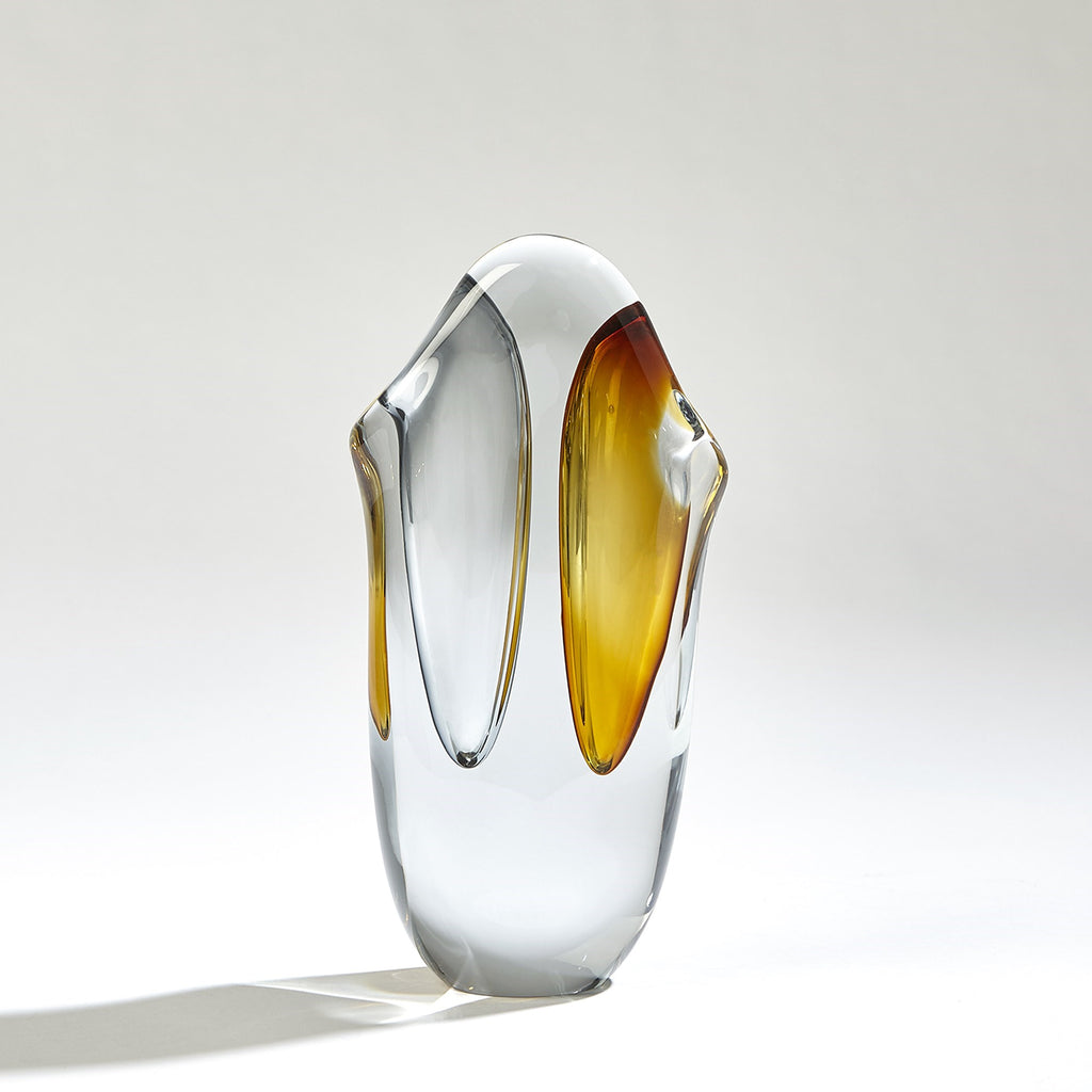 Duet Vase-Amber/Grey-Sm | Global Views - 7.80624