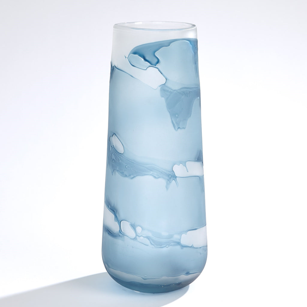 Glacier Vase-Blue-Lg | Global Views - 7.80636