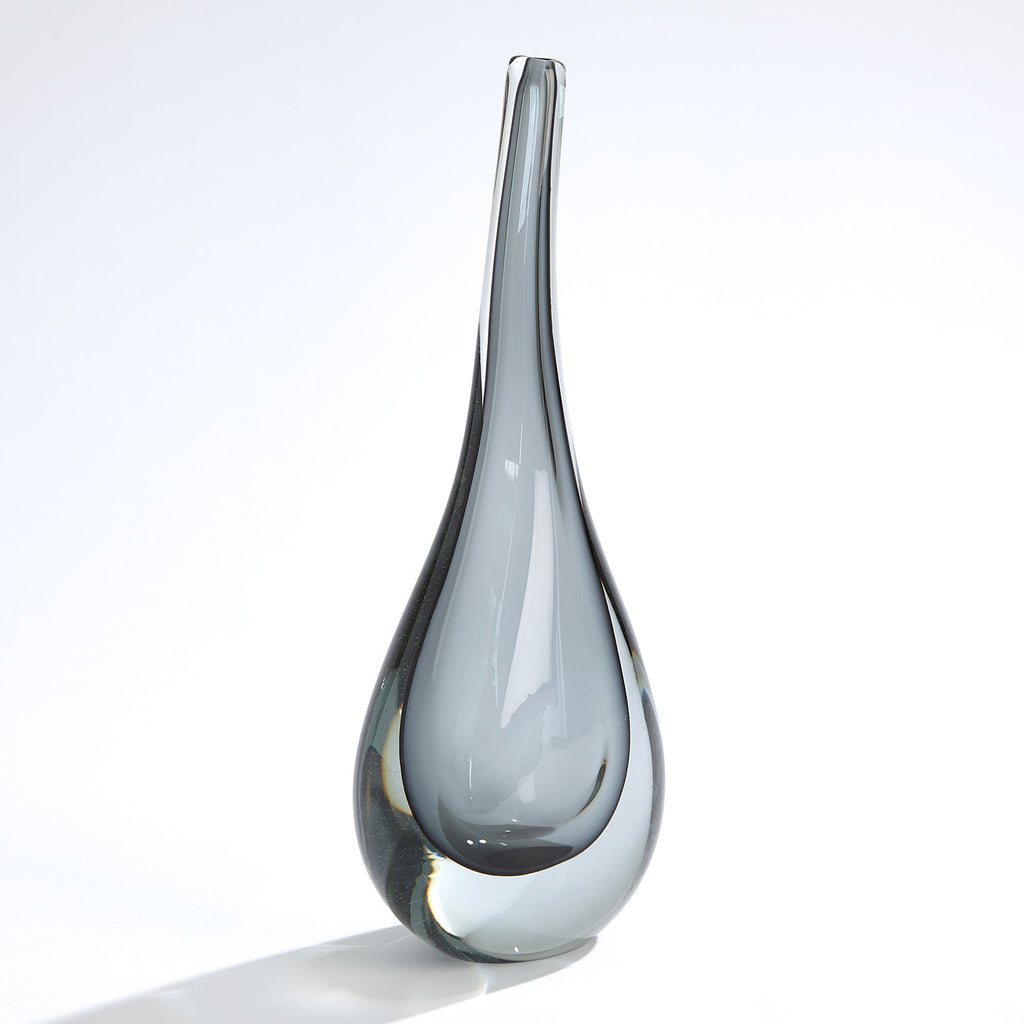 Stretched Neck Vase-Grey-Lg | Global Views - 7.80639