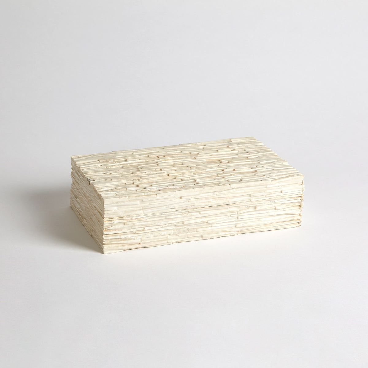 Chiseled Bone Storage Box-Med | Global Views - 7.90245