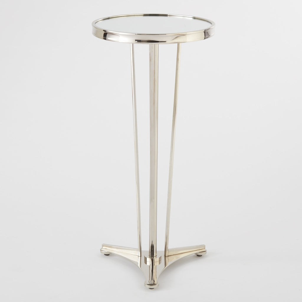 French Moderne Side Table-Nickel  | Global Views - 8.80508