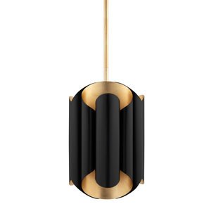 Hudson Valley Lighting 6 Light Pendant - Gold Leaf/Black