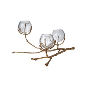 Twig 3 Vase Holder-Brass | Global Views - 9.92654