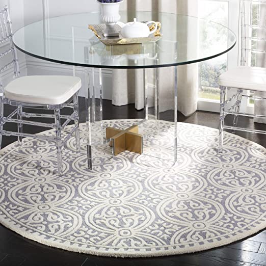 Safavieh Cambridge Rug Collection CAM123D - Silver / Ivory
