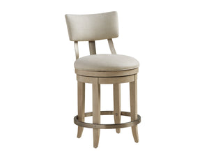 Cliffside Swivel Upholstered Counter Stool | Barclay Butera - 926-895-01