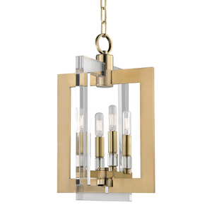 Hudson Valley Lighting 4 Light Pendant - Aged Brass
