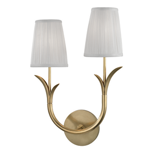 Hudson Valley Lighting 2 Light Left Wall Sconce - Aged Brass