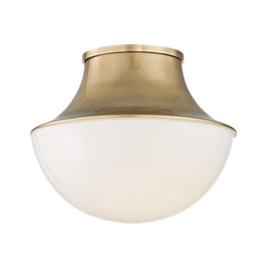 Hudson Valley Lighting Small Led Flush Mount - Aged Brass
