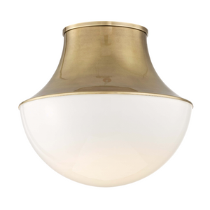 Hudson Valley Lighting Large Led Flush Mount - Aged Brass