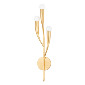 Hudson Valley Lighting 3 Light Wall Sconce - Vintage Gold Leaf