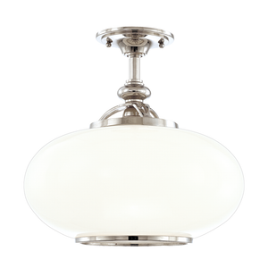 Hudson Valley Lighting 1 Light Semi Flush - Old Bronze