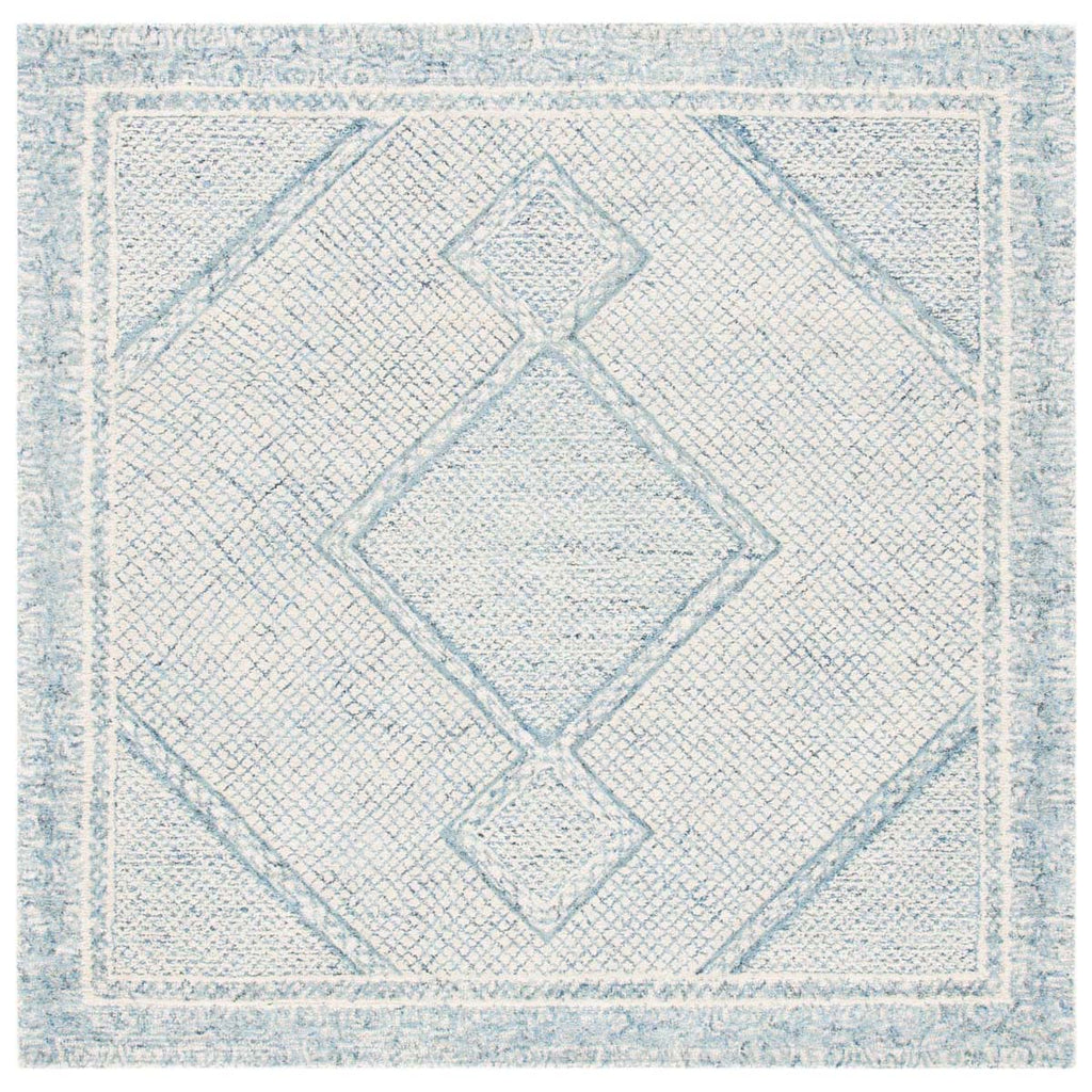 Safavieh Abstract Rug Collection ABT345M - Ivory / Blue