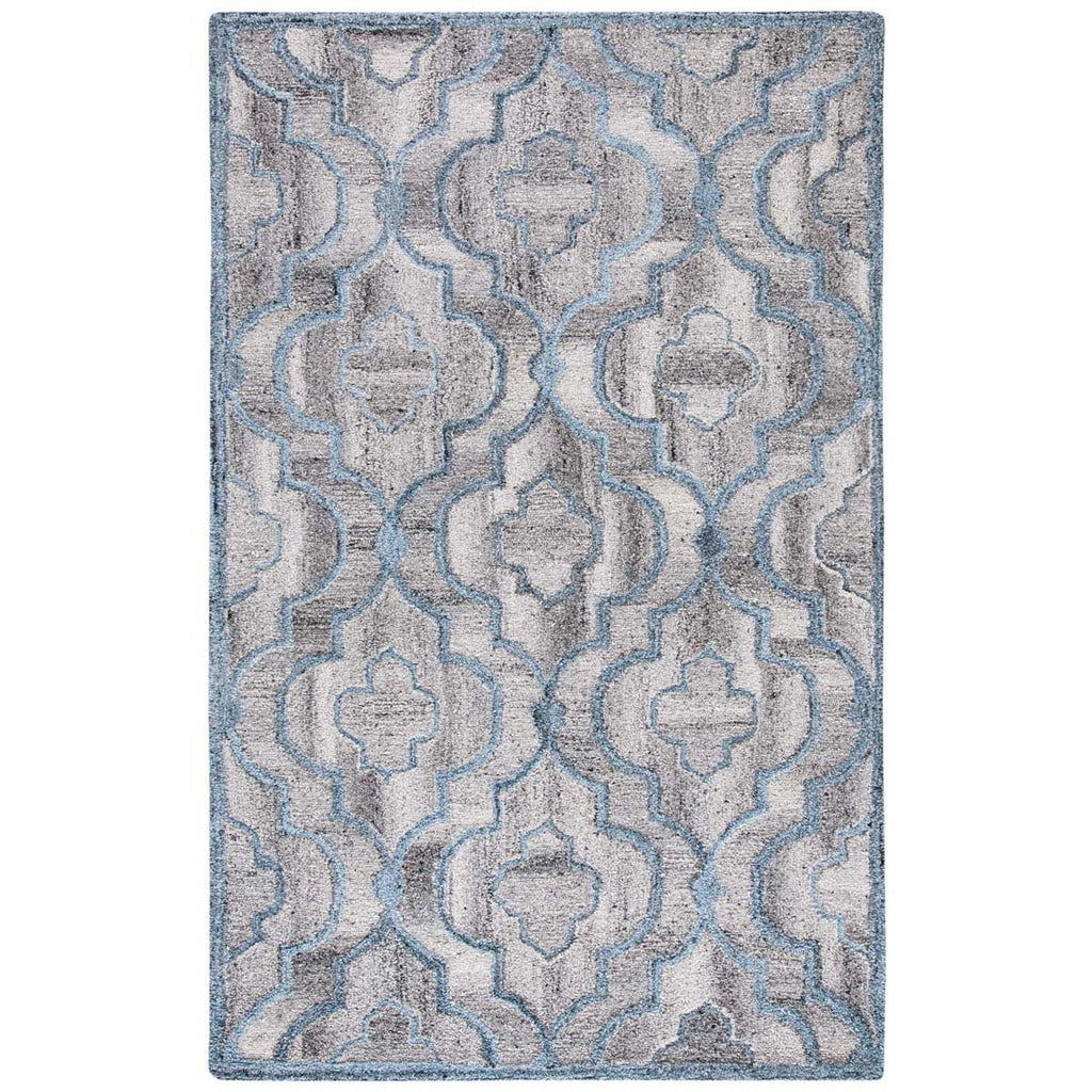 Safavieh Abstract Rug Collection ABT646M - Blue / Brown