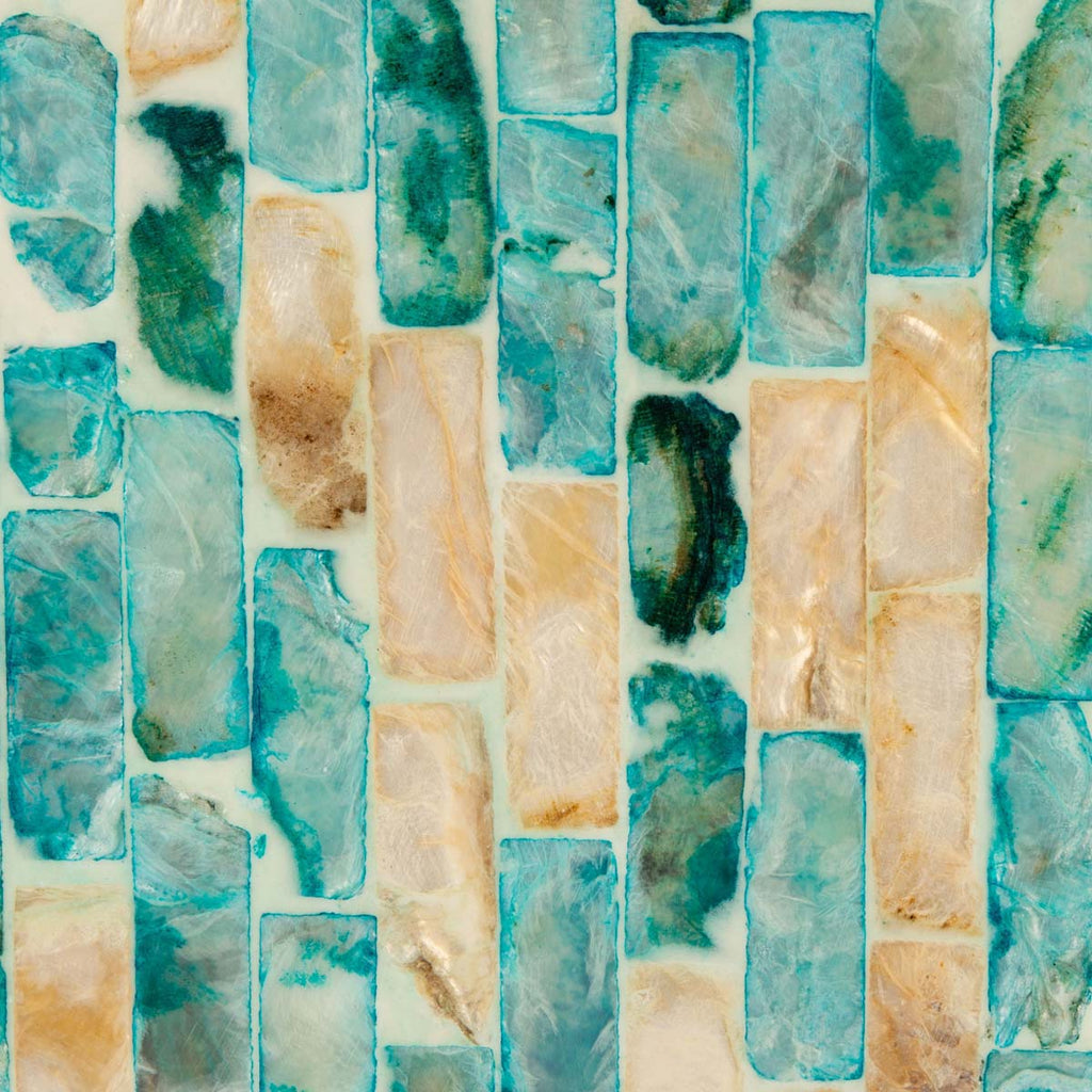 Safavieh Presley Round Accent Table - Blue / Gold