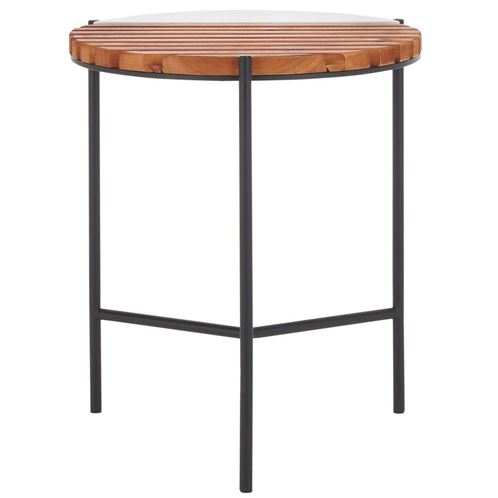 Safavieh Dallas End Table  - Brown / White Faux Marble