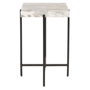 Tenzin Stone Top Accent Table | Safavieh - ACC3707