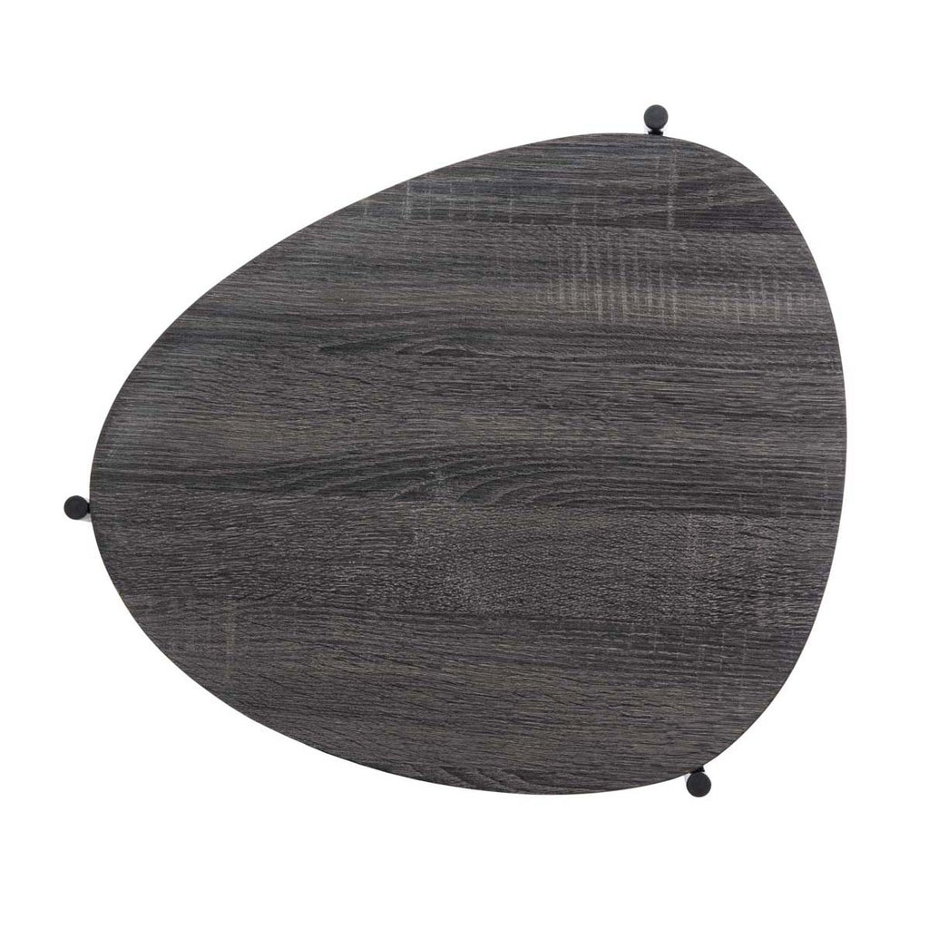 Safavieh Sven Side Table - Dark Grey Oak/Black