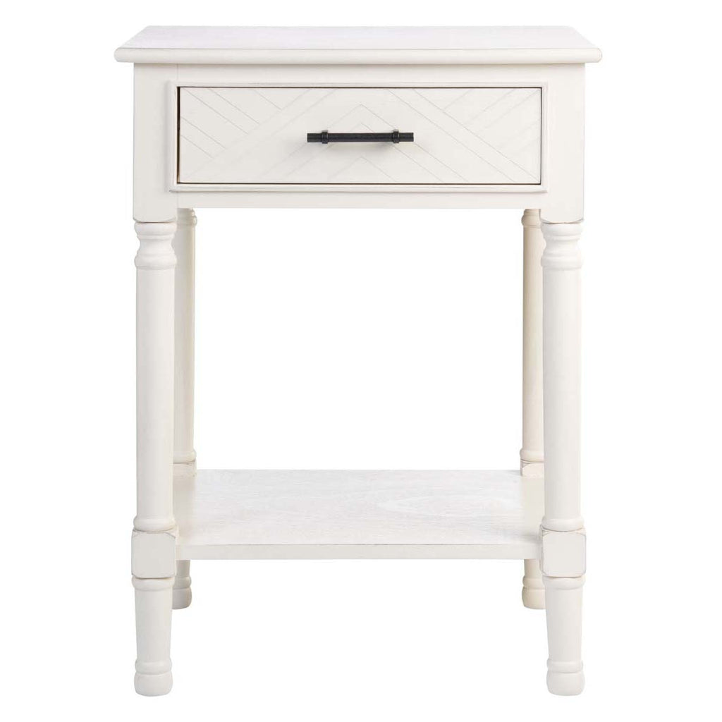 Safavieh Peyton 1 Drawer Accent Table - Distressed White