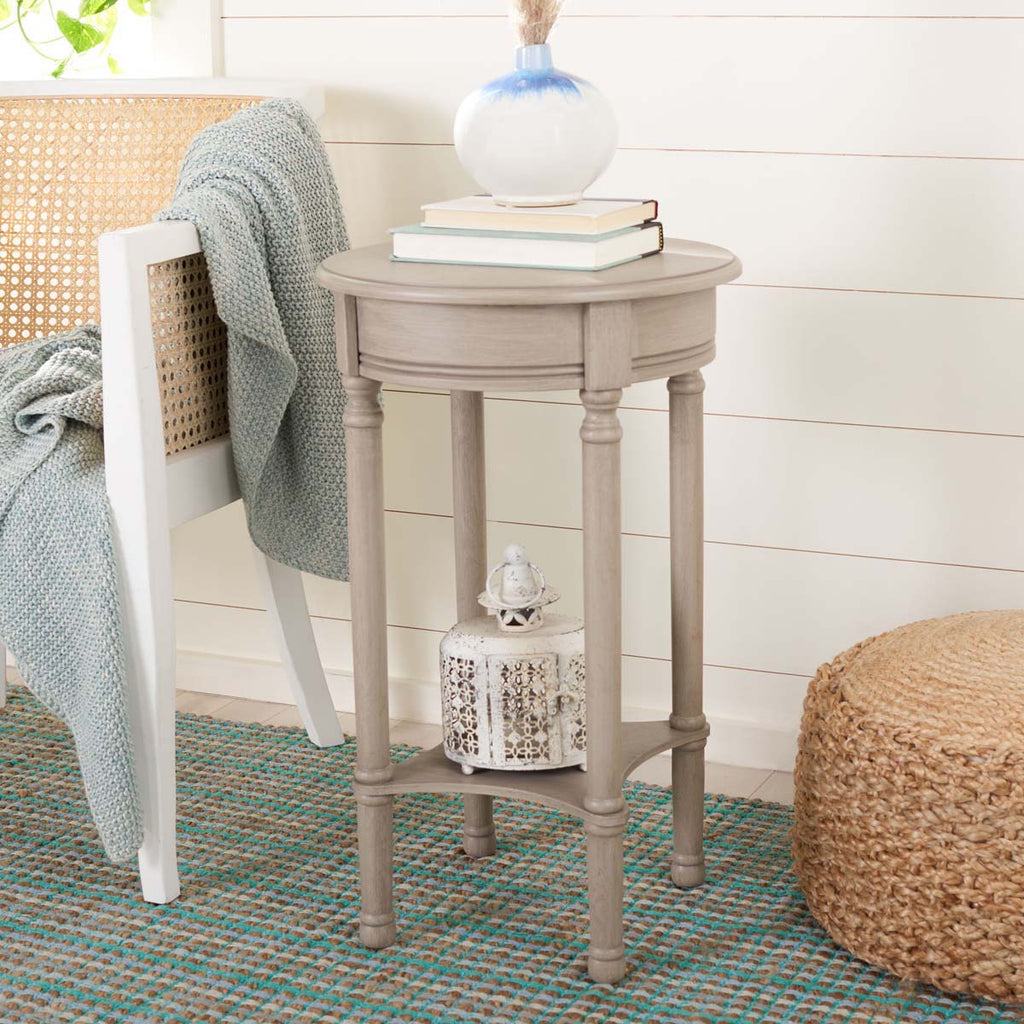 Safavieh Tinsley Round Accent Table-Greige
