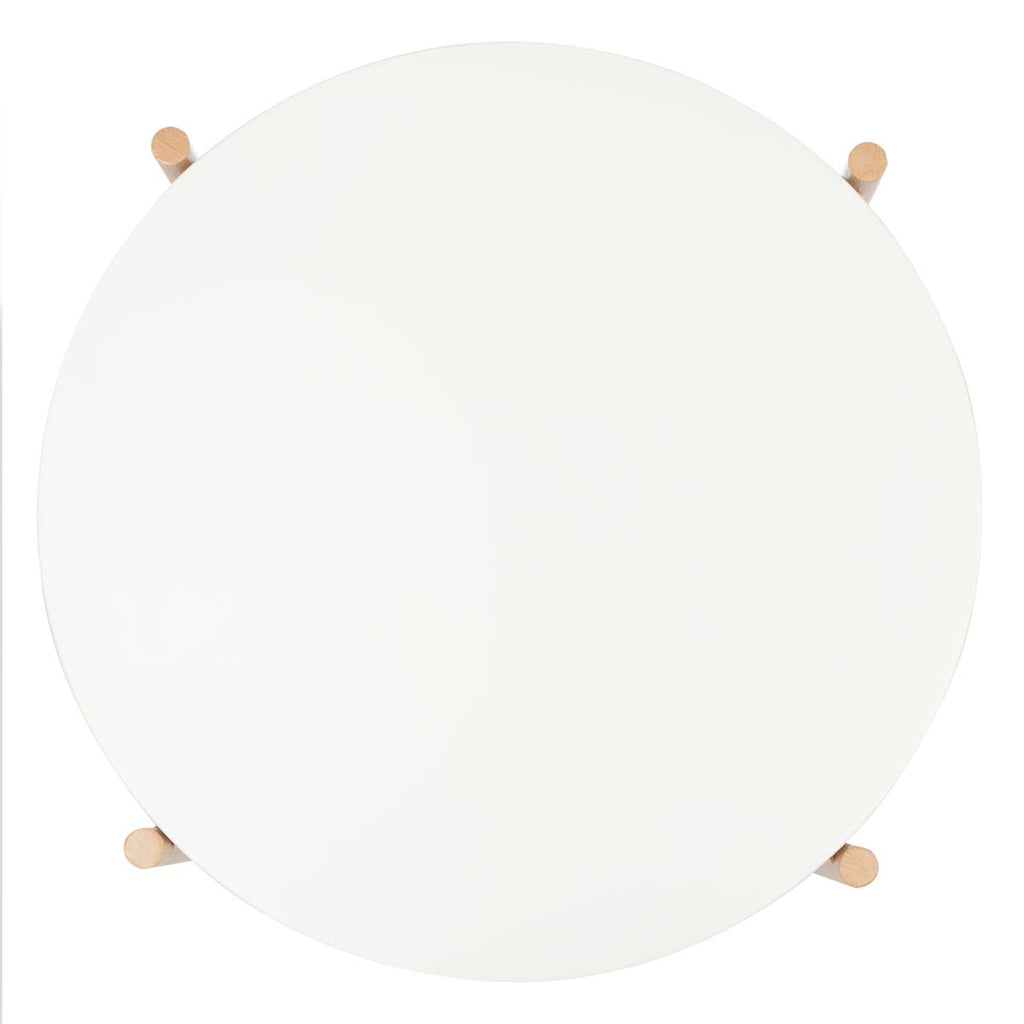 Safavieh Solara Accent Table - White / Gold