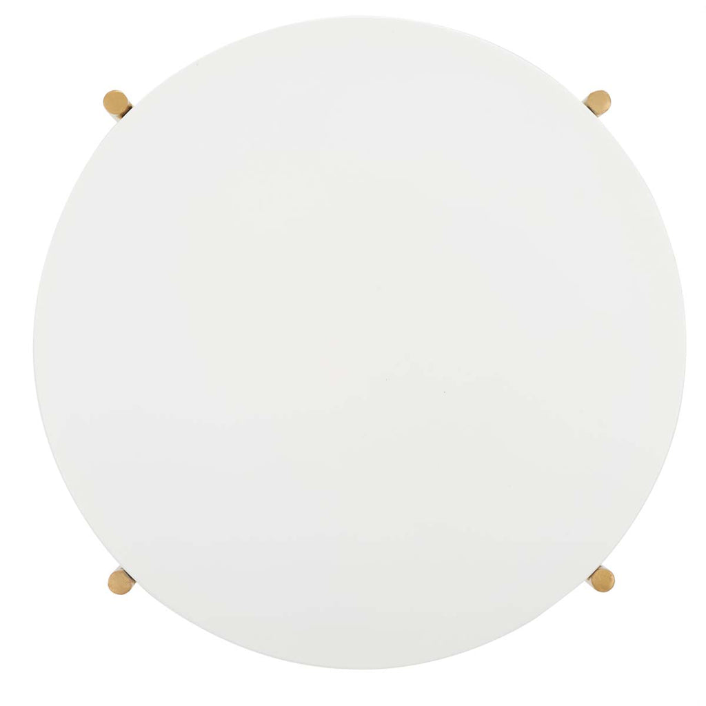 Safavieh Calina Accent Table - White / Gold