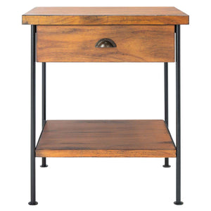 Eris 1 Drawer 1 Shelf Accent Table | Safavieh - ACC6604
