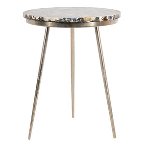 Faryn Agate Round Accent Table | Safavieh - ACC7200