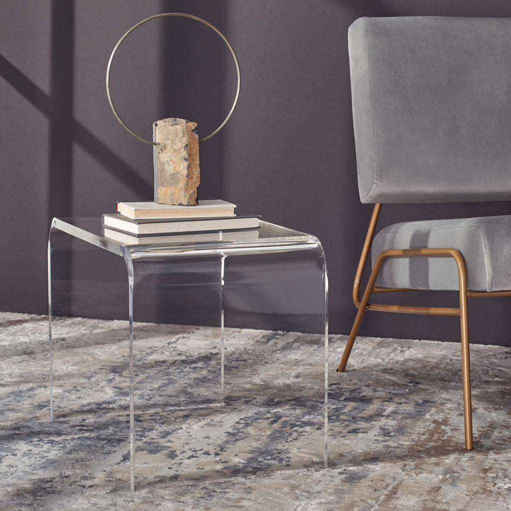 Safavieh Upton Acrylic Side Table  - Clear