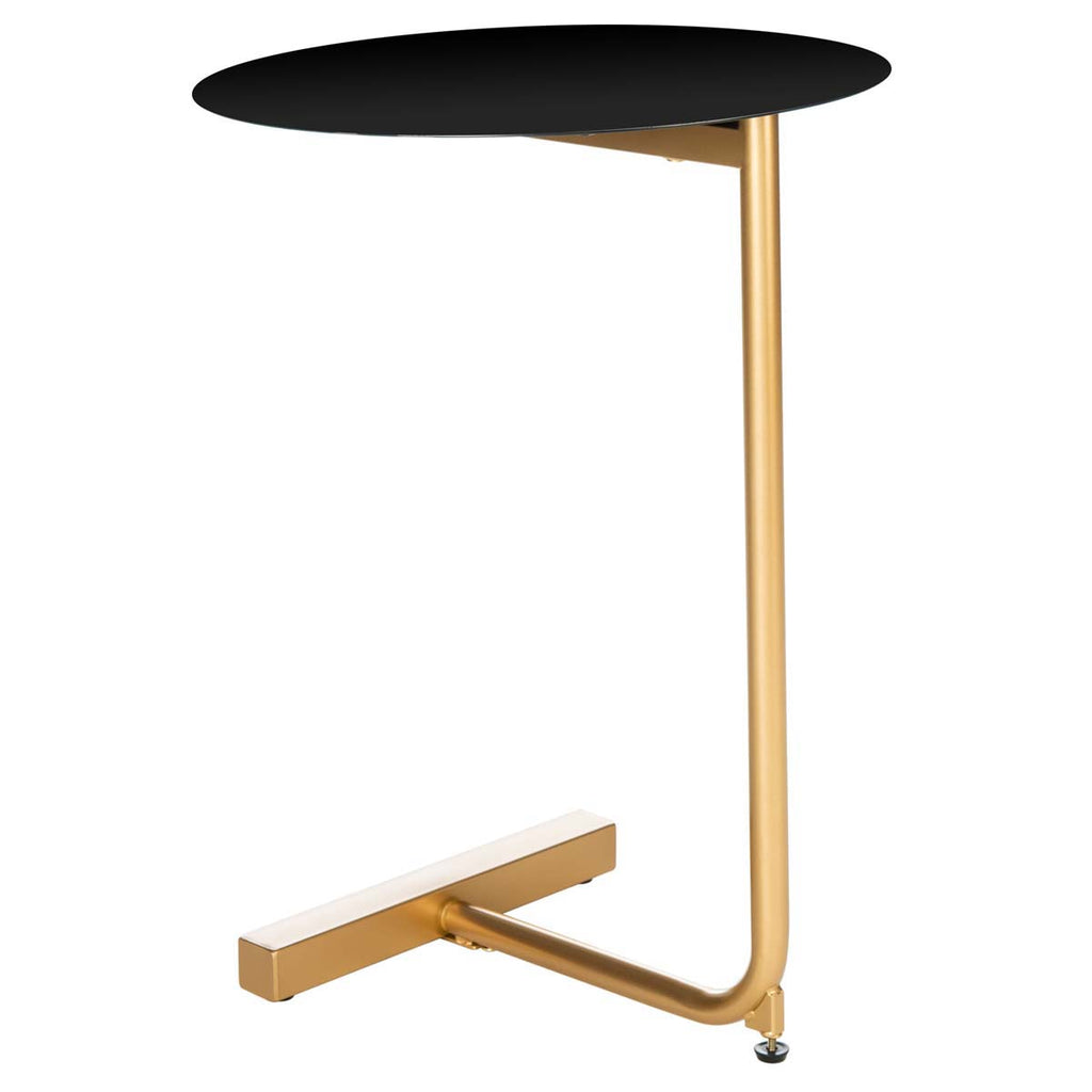 Safavieh Haylee Round Side Table - Black / Gold