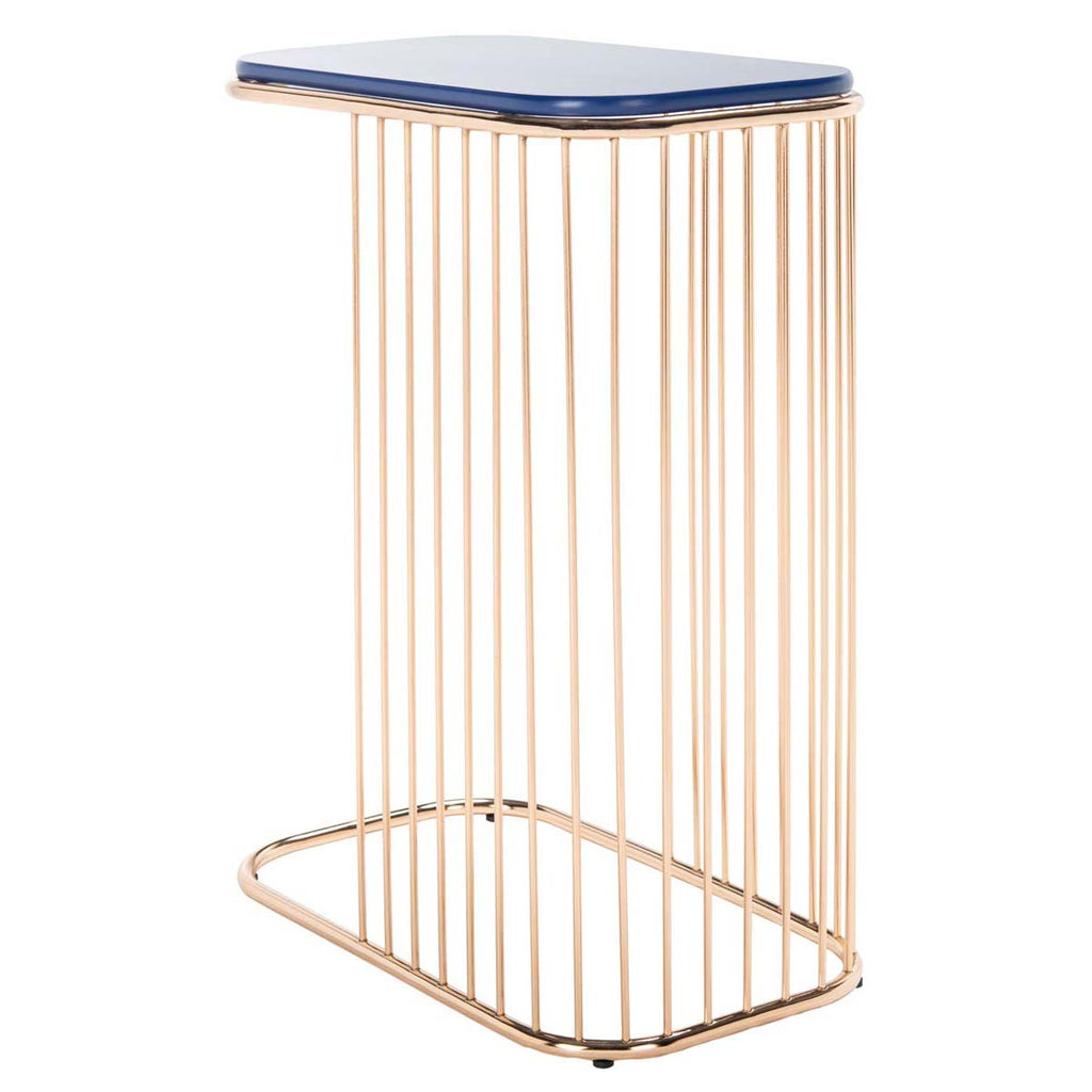 Safavieh Stafford Side Table - Blue / Gold