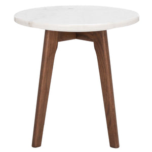 Marini Round Marble End Table | Safavieh - ACC8100