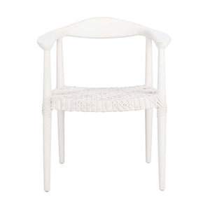 Juneau Leather Woven Accent Chair | Safavieh - ACH1003