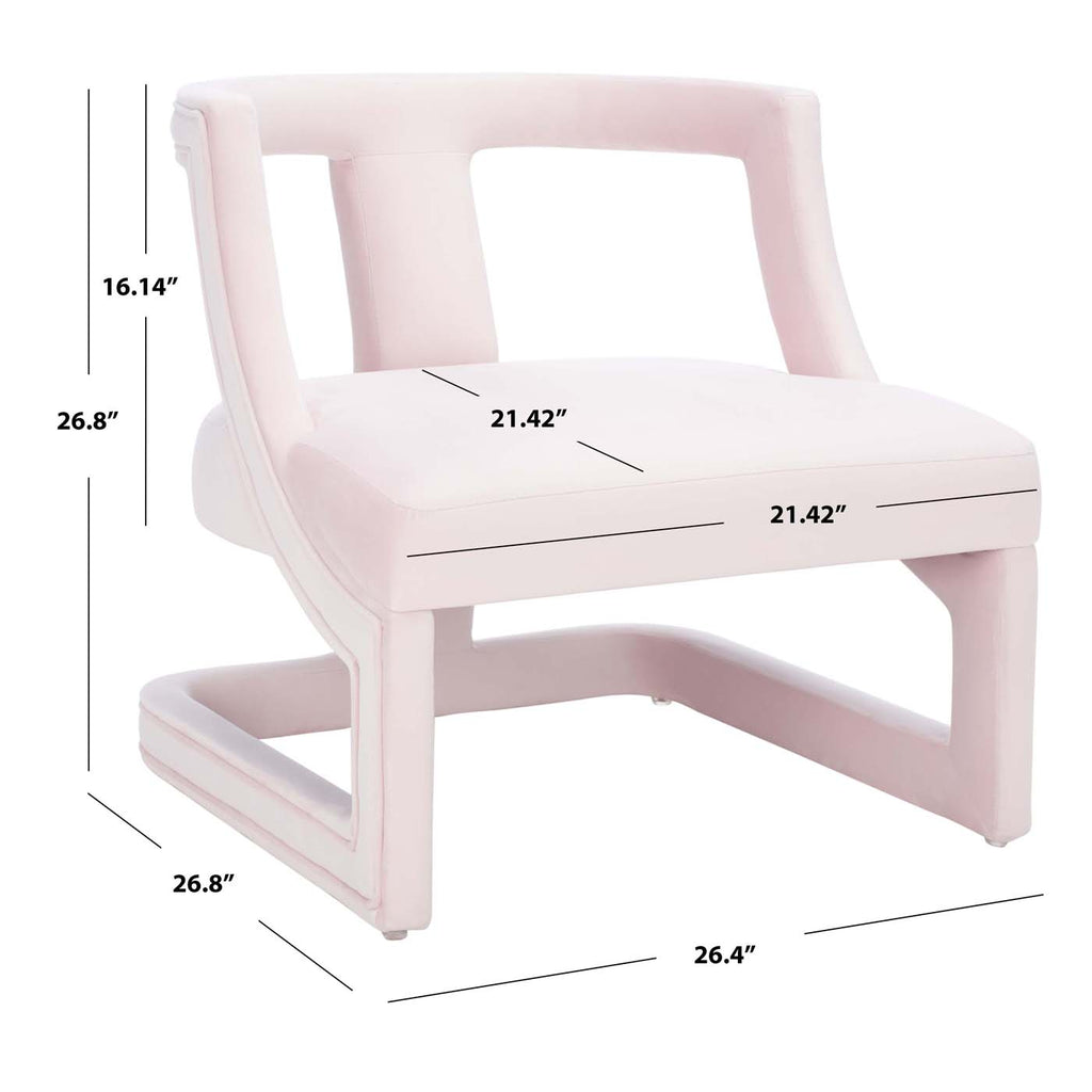 Safavieh Rhyes Accent Chair - Light Pink