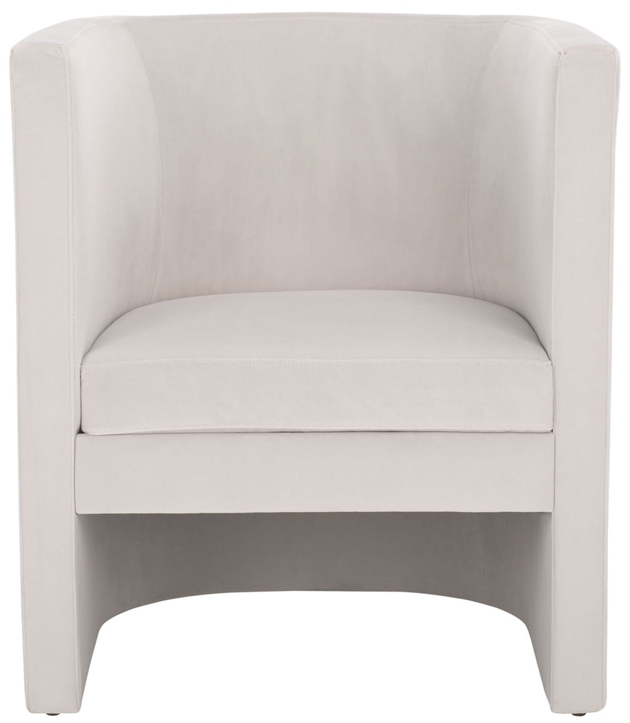 Safavieh Eydis Accent Chair - Light Grey Velvet