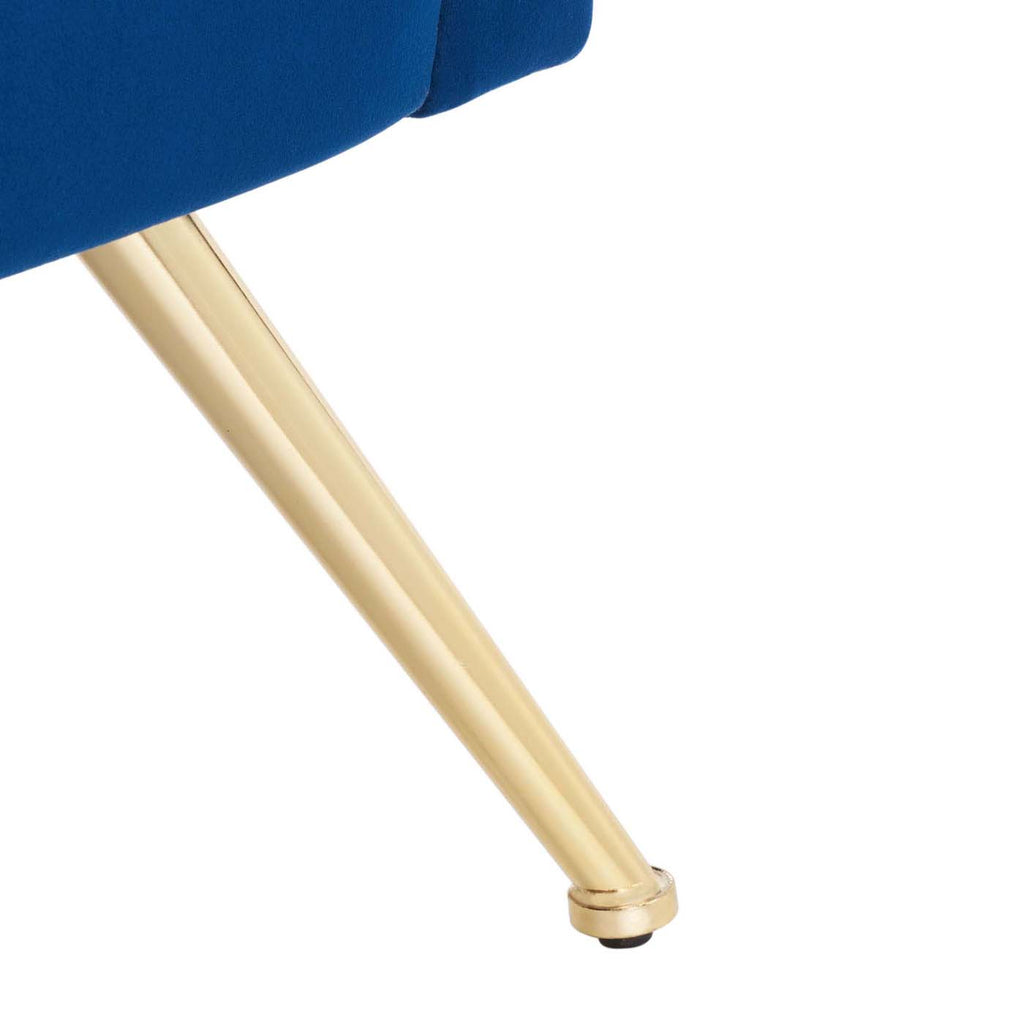 Safavieh Cerise Mid Century Arm Chair - Navy / Gold