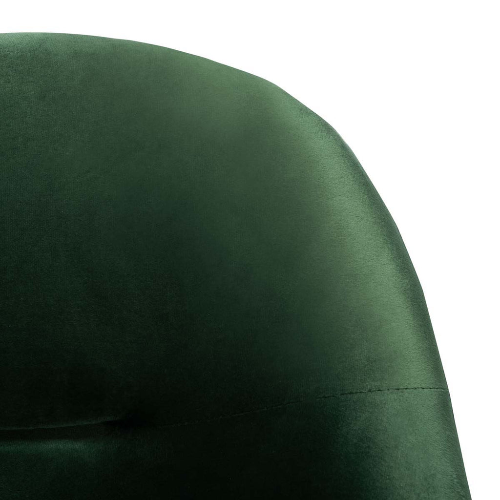 Safavieh Eleazer Velvet Accent Chair - Malachite Green / Gold