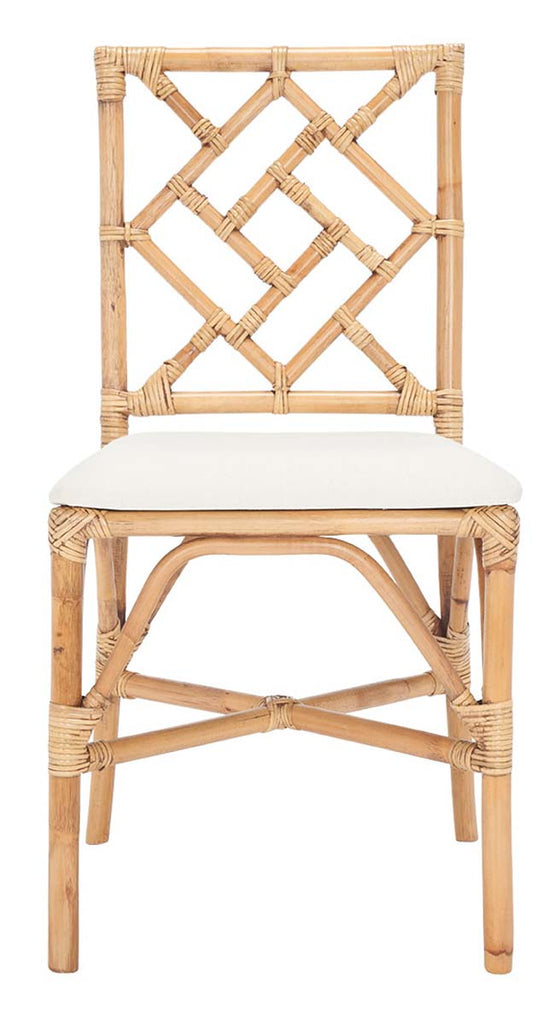 Safavieh Bhumi Accent Chair W/ Cushion (Set of 2) - Brown/White