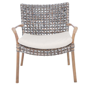 Collette Rattan Accent Chair W/ Cushion | Safavieh - ACH6515