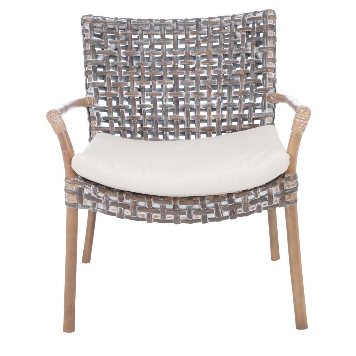 Collette Rattan Accent Chair W/ Cushion | Safavieh - ACH6515