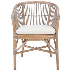 Olivia Rattan Accent Chair W/ Cushion | Safavieh - ACH6516