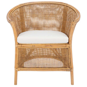 Jessica Rattan Accent Chair W/ Cushion | Safavieh - ACH6519