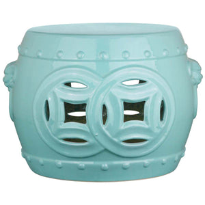 Mei Double Coin Garden Stool | Safavieh - ACS4534