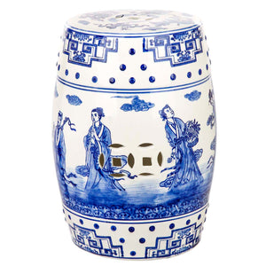 Ocean Jewel Chinoiserie Garden Stool | Safavieh - ACS4555
