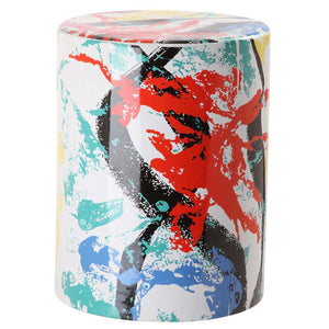 Kes Multicolor Garden Stool | Safavieh - ACS4563