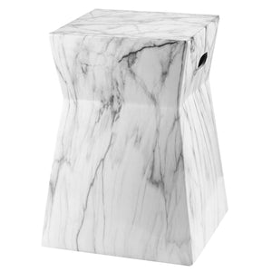 Artesia Marble Garden Stool | Safavieh - ACS4570