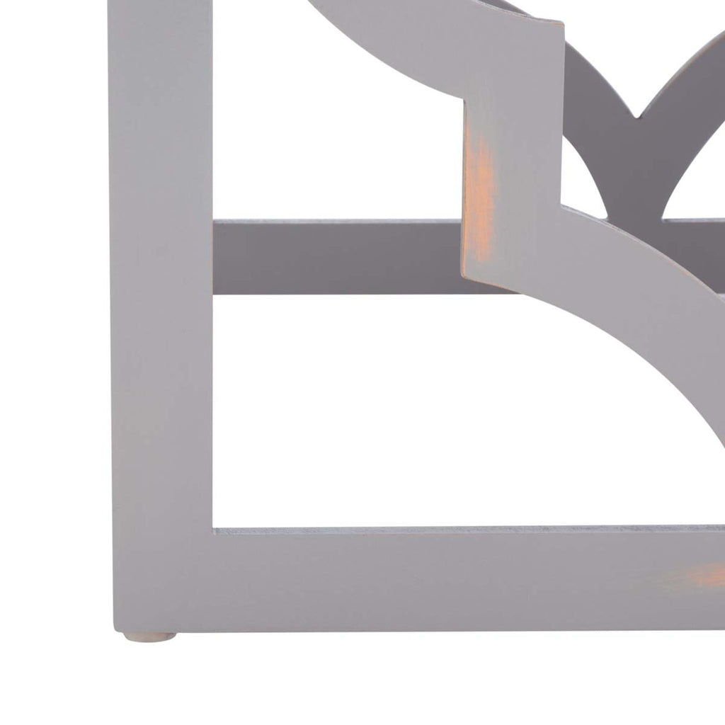 Safavieh Milo Trellis Gold Leaf End Table - Taupe