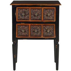 Kenneth 2 Drawer Side Table | Safavieh - AMH4052
