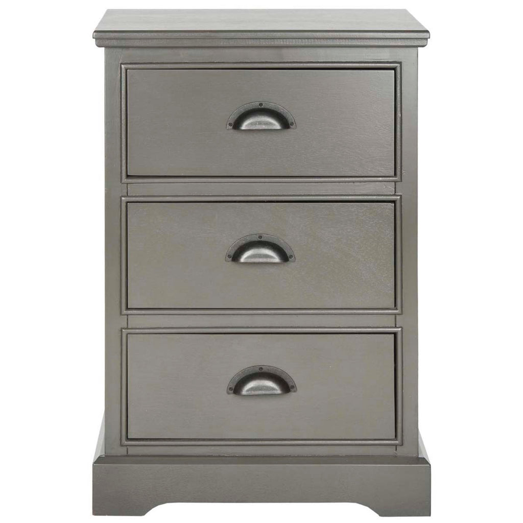 Safavieh Griffin 3 Drawer Side Table - Grey