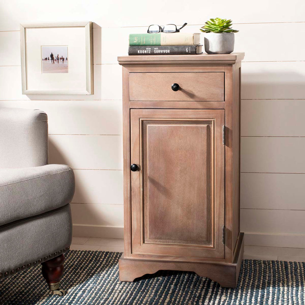 Safavieh Jett Storage Cabinet - Washed Natural Pine